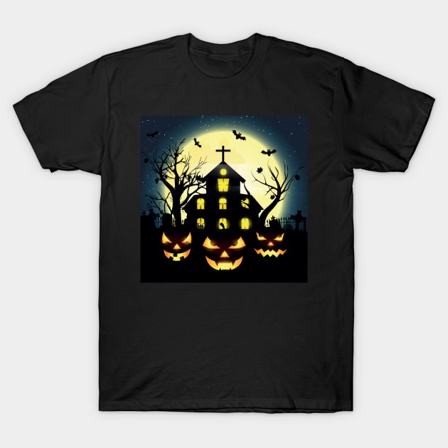 Halloween night T-Shirt by Nykos